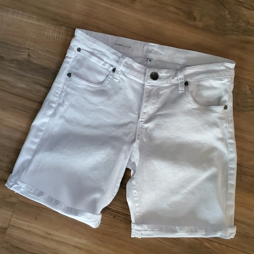 Kut from the Kloth | White Jean Shorts